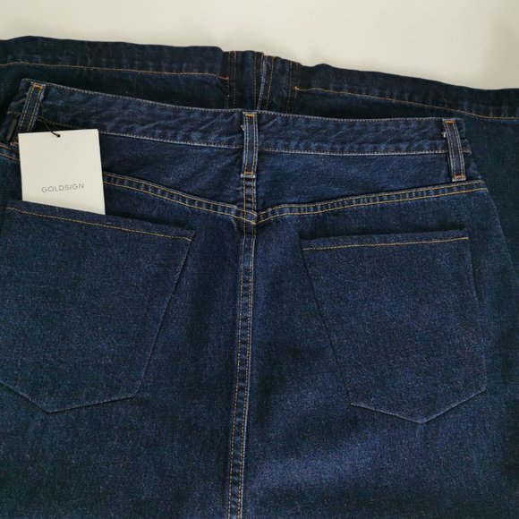 Goldsign The Button Front Denim Skirt - Picture 6 of 7